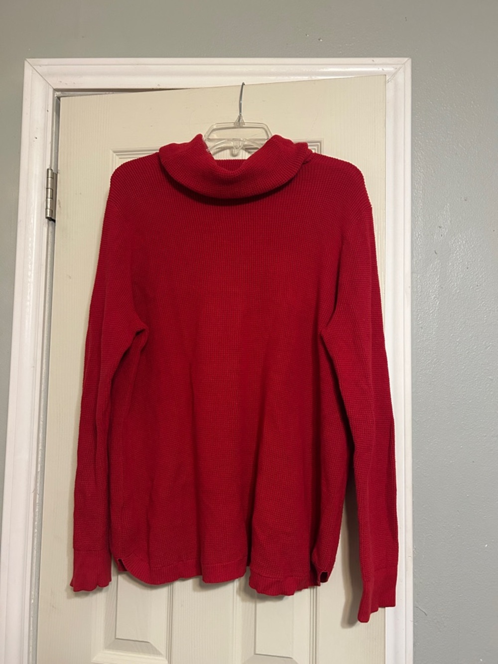 🧁$8 Moving🚚Sale Lauren Ralph Lauren red Cowl neck drawstring sweater - Picture 4 of 4